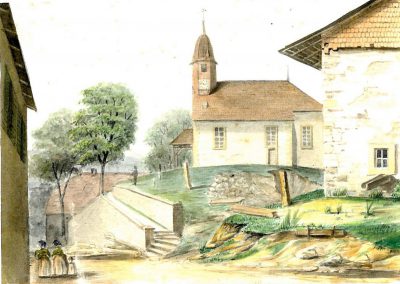 Première illustration de l'église de Champvent